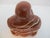 Asian Kalifano Red Jasper Carved Jolly Seated Buddha Figurine Statue For Sale - Image 3 of 8