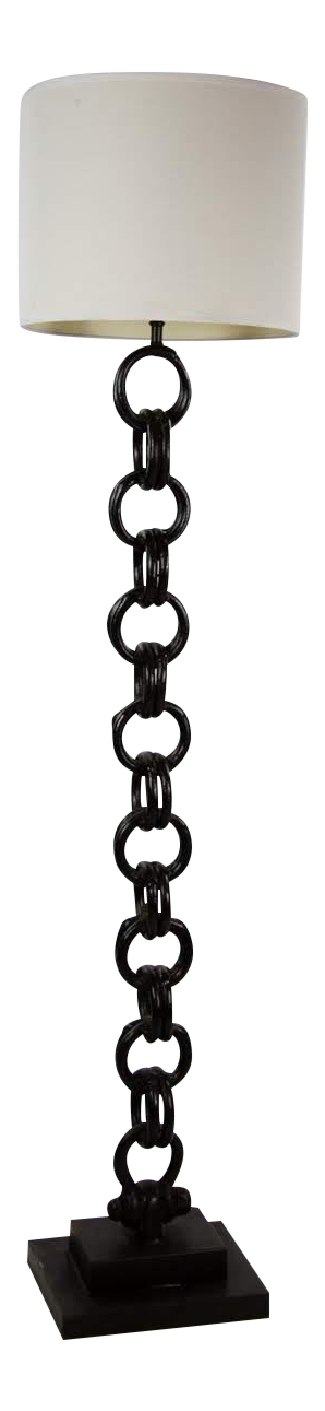 chain link floor lamp