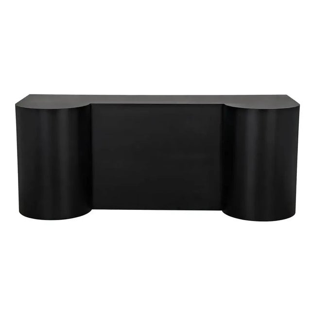 Mid-Century Modern NOIR Concierge Desk, Black Iron For Sale - Image 3 of 6