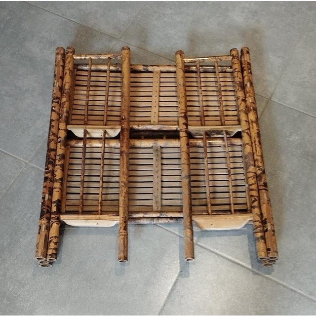 Folding Shelf in Bamboo and Wicker, 1800s For Sale - Image 13 of 18