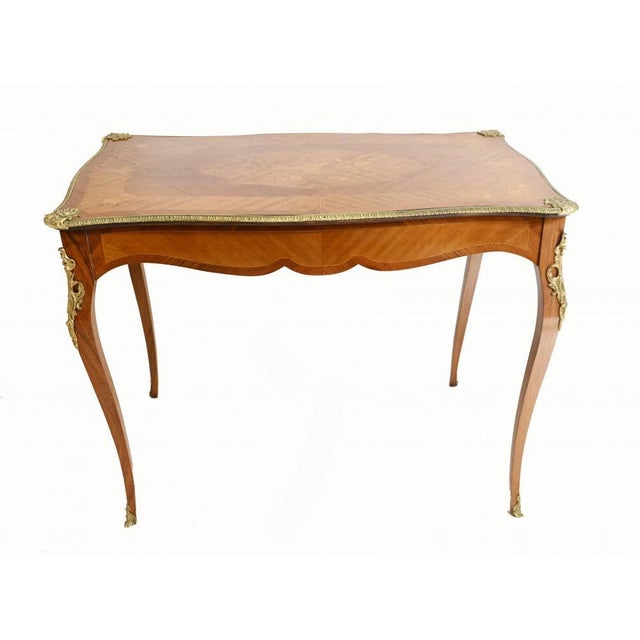Vintage French Wooden Desk For Sale - Image 10 of 11