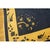 1930s Navy Blue Floral Deco Antique Chinese Peking Knotted Wool 9' X 11'4" Rug For Sale - Image 9 of 10