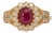 1.5Ct Burma Ruby Ring With Earth Mined Diamonds Accents: Solid 14k Gold, Size 6.75 For Sale