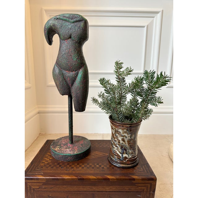 Vintage Brutalist Female Torso Sculpture For Sale - Image 15 of 17