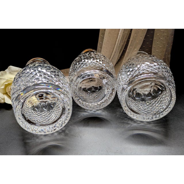Vintage Waterford Crystal Colleen Spirits Decanters With Sterling Silver Tags, Set of 3 For Sale - Image 6 of 11