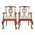 Baker Furniture Chippendale Carved Mahogany Armchairs, Pair For Sale