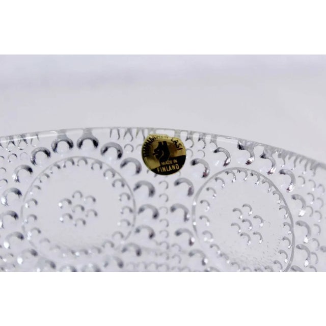 Small Mid-Century Glass Graponia Bowl by Nanny Still for Riihimäki / Riihimäen Lasi Oy For Sale - Image 3 of 9