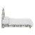 Spritely Home Halsted Bed in Cream Belize Chinoiserie, King For Sale - Image 4 of 6