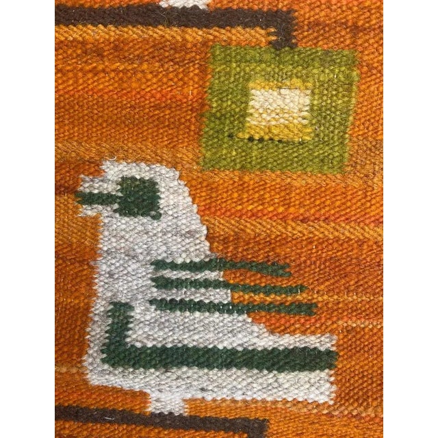 1960s Vintage Polish Art Deco Tapestry For Sale - Image 5 of 14