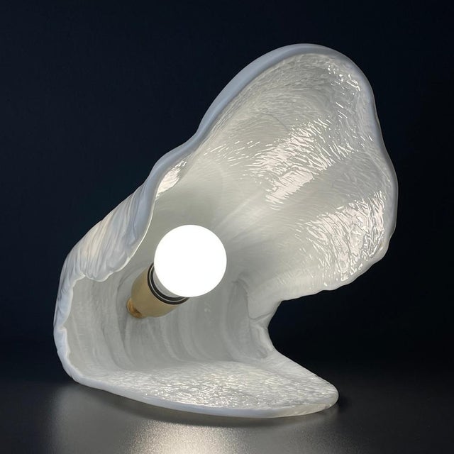 Oyster Murano Table Lamps by La Murrina, Italy, 1970s Set of 2 For Sale - Image 7 of 17