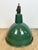 Industrial Green Enamel Factory Lamp with Cast Iron Top, 1960s For Sale - Image 15 of 18