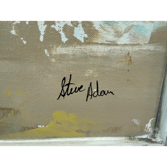 Steve Adam Abstract Palm Series #0509 Original Painting, Signed For Sale - Image 12 of 12