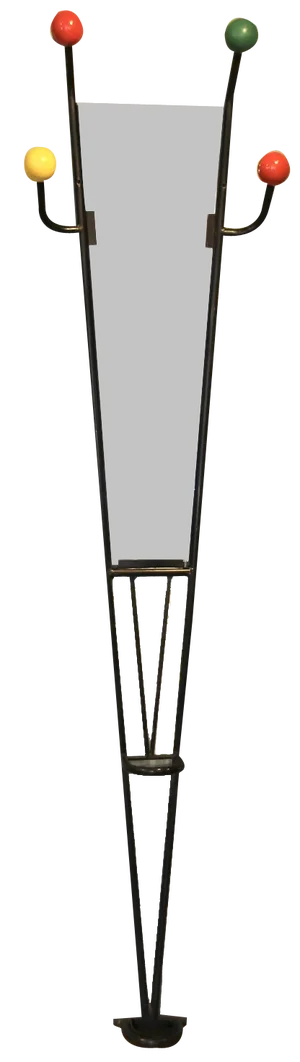 Mid-Century French Coat Stand in Black Steel, 1950s