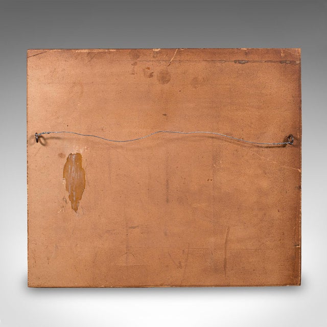 Brown Small Antique Greyhound Painting, Oil on Board, Maple Frame, Dog Art, Victorian For Sale - Image 8 of 8