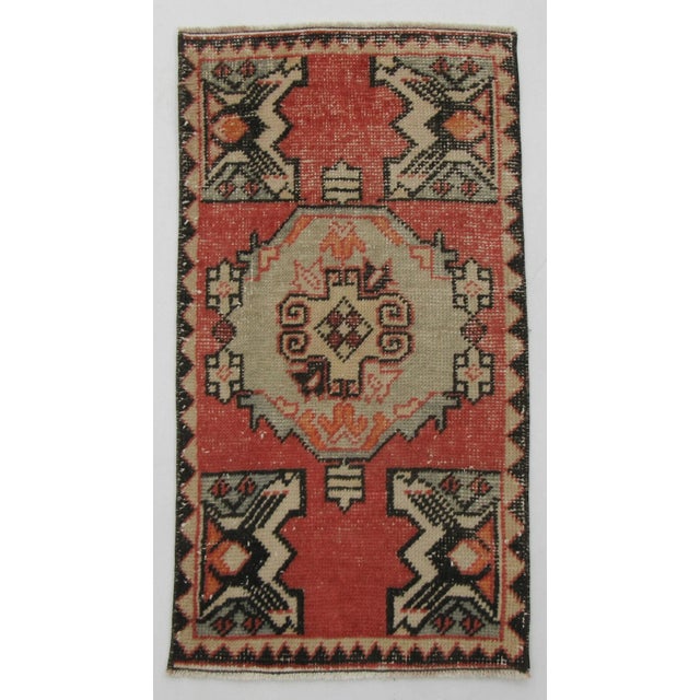 Mini Vintage Rug For Sale - Image 4 of 4