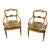 Antique Karl Johan Biedermeier Style Tiger Print Arm Chairs - A Pair For Sale