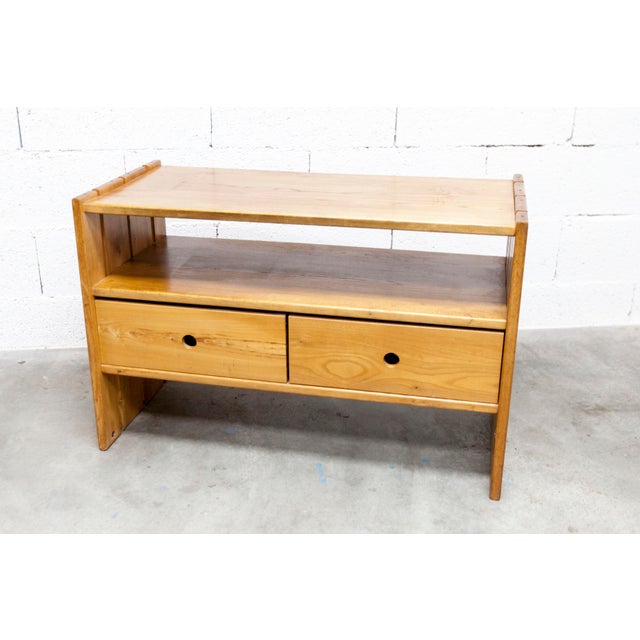 Low Cabinet in Elm from Maison Regain, 1960 For Sale - Image 11 of 18