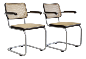 Vintage B64 Cantilever Chairs by Marcel Breuer for Thonet, 1989, Set of 2