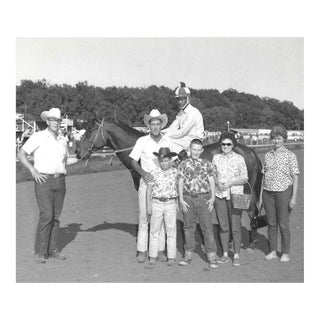 1960s African American Jockey on Horse Photograph For Sale