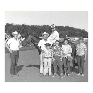 1960s African American Jockey on Horse Photograph