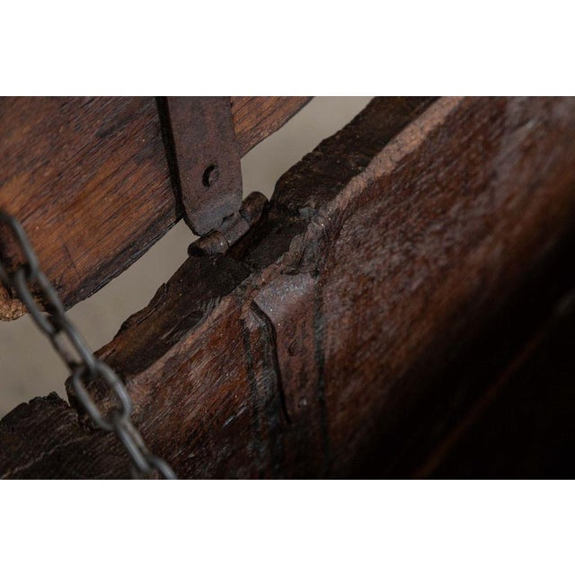 Brown Large French Fruitwood Coffer, 1870s For Sale - Image 8 of 16