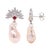 Contemporary Diamond, Ruby and Baroque Pearl Platinum Drop Earrings - Fei Liu, Pair For Sale - Image 3 of 9