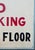 Hand painted "Positively No Smoking on this Floor" sign from the Masonic Lodge on Locust Street in Downtown Knoxville. Oil...