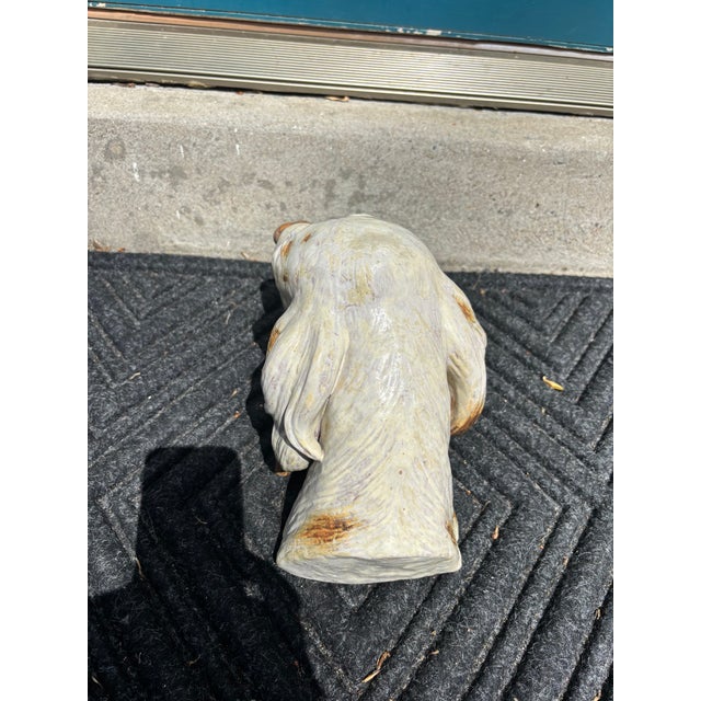 Off-white English Setter in Glazed Porcelain, Signed LLadro For Sale - Image 8 of 12