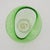 1990s Vintage MCM Kreiss Art Glass Green Controlled Bubble Molded Bowl Dish For Sale - Image 5 of 5