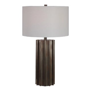 Khalio Gun Metal Table Lamp For Sale