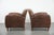 Vintage Sheepskin Leather Chairs, Set of 2 For Sale - Image 4 of 18