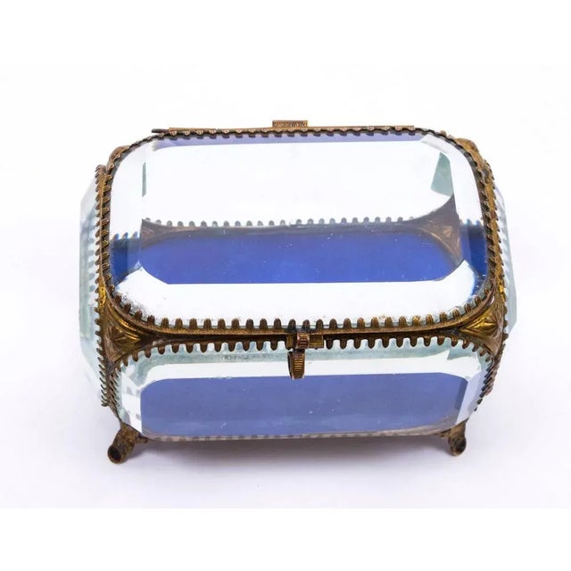 Antique French Ormolu and Glass Table Casket For Sale - Image 5 of 11