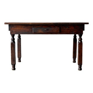 Antique American Country Store Oak General Table, Late 19th Century For Sale