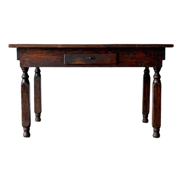 Antique American Country Store Oak General Table, Late 19th Century For Sale