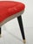 1950s Scandinavian Stool in Red Velvet and Brass, 1950s For Sale - Image 5 of 10