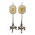 Pair of Regency Period Neoclassical Regency Pole Screens Rockefeller Provenance For Sale