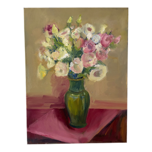 Original Flower Still Life Oil Painting by Marina Movshina