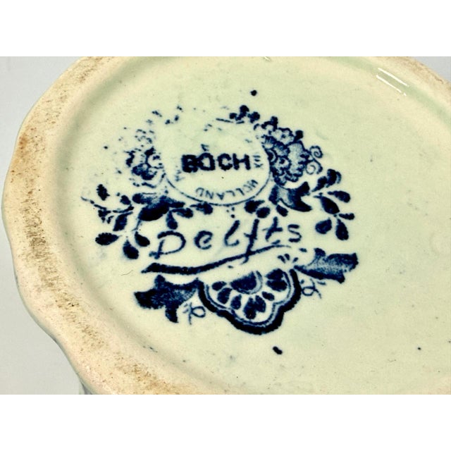 Blue Delft Blue Ceramic Vase by Boch Frères for Royal Sphinx, 1950s For Sale - Image 8 of 9
