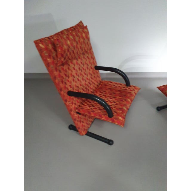 Postmodern T-Line Armchairs from Burkhard Vogtherr, Set of 2 For Sale - Image 6 of 18