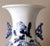 Blue Chinese Porcelain Baluster Vase with Cobalt Blue Floral Decoration, 1888 For Sale - Image 8 of 13