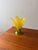 Vintage Glass Table Lamp in Yellow and Green Glass, 1980s For Sale - Image 10 of 12
