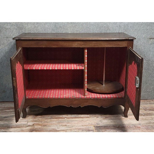 Rustic Louis XV Buffet in Oak For Sale - Image 6 of 8