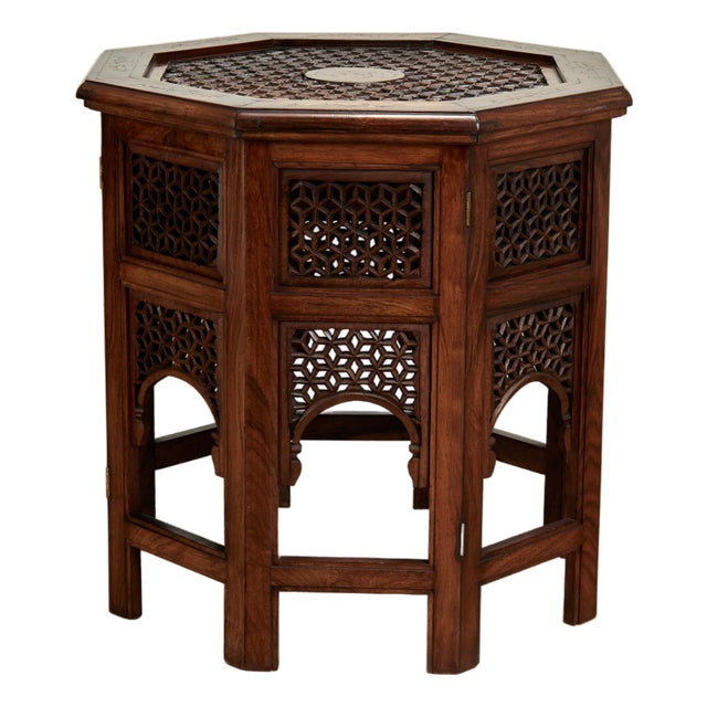 Antique Anglo Indian Inlaid Stand or Table For Sale