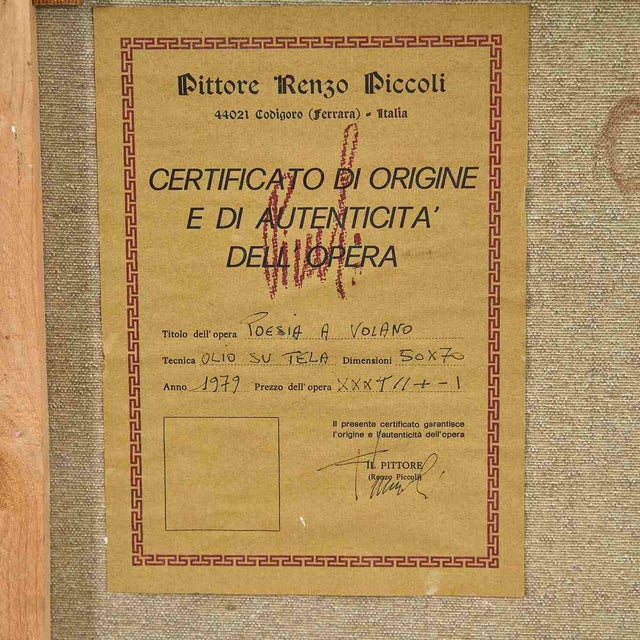 Renzo, Untitled, 1979, Oil on Canvas, Framed For Sale - Image 7 of 9