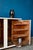 Art Deco Retro Cabinet with Painted Wooden Shelves, 1940s For Sale - Image 6 of 18