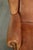 English Sheepskin Wing Armchair in Light Cognac Color For Sale - Image 7 of 13