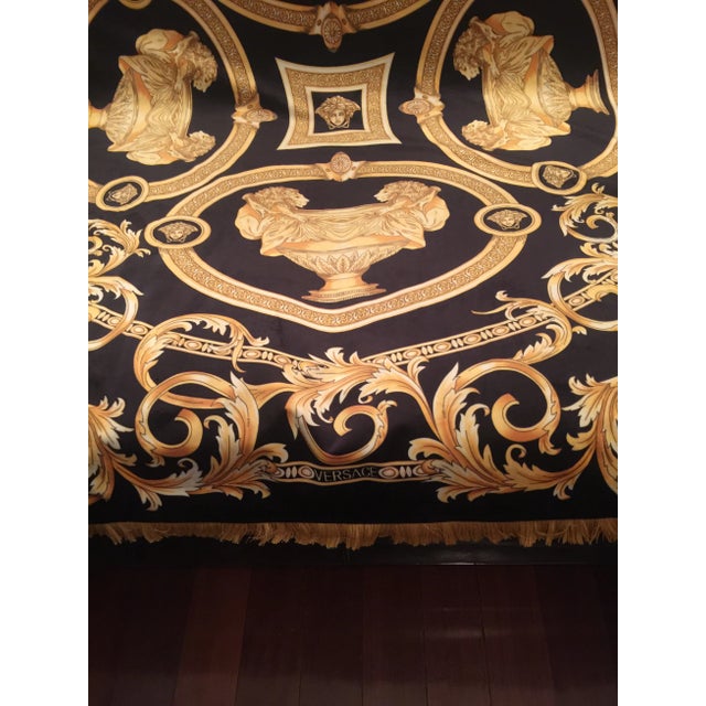 Atelier Versace Gianni Versace Custom Made Lion and Urn Throw For Sale - Image 4 of 13