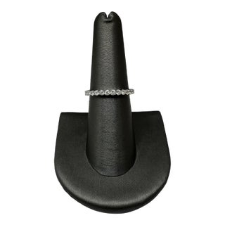 Diamond Half Eternity Ring in 14kt White Gold - 0.50ctw Gh Si Round Diamonds, Size 6.5 For Sale