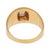 Vintage Emerald Cut Diamond 14k Yellow Gold Bezel Ring, Size 9.5 For Sale In Los Angeles - Image 6 of 7