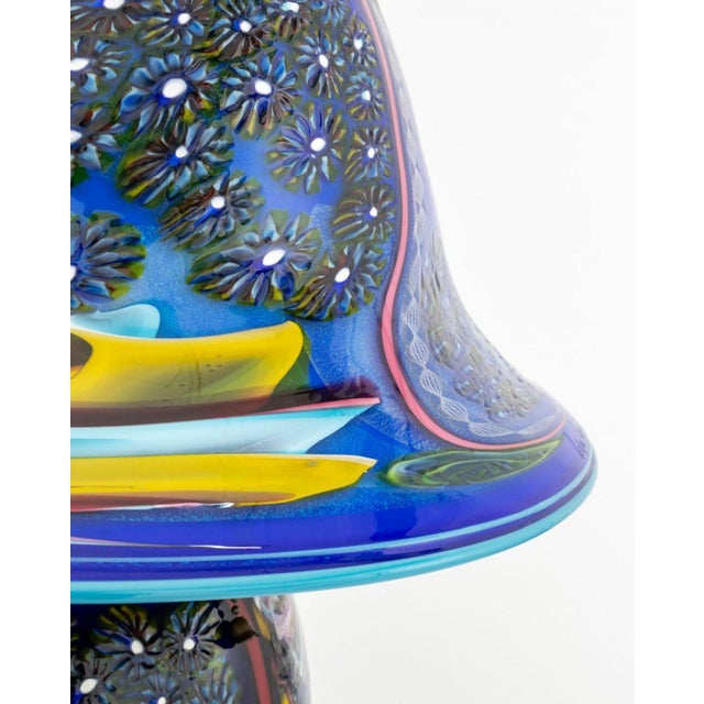 2000 - 2009 Michael Angelo Menconi Art Glass Table Lamp, 2006 For Sale - Image 5 of 12